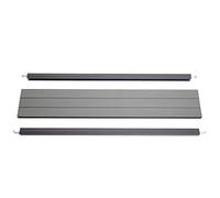 Mendler Set de Finition pour Brise-Vue en WPC Sarthe, Profil de Finition - 90cm, Gris