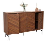 Mendler Sideboard HWC-M50 Bois Massif Mangue 94x151x40cm Marron