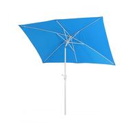 Parasol N23, Parasol De Jardin, 2x3m Rectangulaire Inclinable, Polyester/Aluminium 4,5kg Bleu Bleu