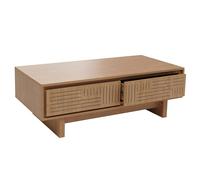 Mendler Table Basse HWC-O33 Mélamine 40x120x60cm Orme Naturel
