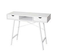 Mendler Table Console HWC-E92, Table de Rangement Table d'appoint, Structure 3D 100x40cm - Blanc