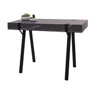 Table Console Hwc-L54, Table De Téléphone Table De Travail Table D'appoint Table De Rangement, Métal 75x100x40cm Aspect Marbre Gris Multicolore