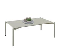 Mendler Table de Jardin en Aluminium HWC-O11, Outdoor Lounge Table de Balcon, 105x65cm - Vert Clair