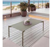 Mendler Table de Jardin en Aluminium HWC-O11 Vert Clair