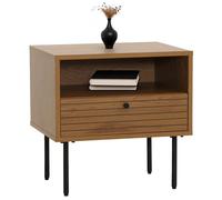 Mendler Table de Nuit HWC-N78 50x40x50cm Nature