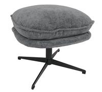 Mendler Tabouret avec Rembourrage HWC-P32 Chenille (370 g/m²) Gris