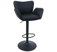 Mendler Tabouret de Bar HWC-M67 Noir