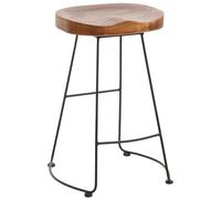 Mendler Tabouret de Bar HWC-N25 Structure 3D Marron