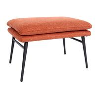 Tabouret Hwc-L62, Pouf Repose-Pieds Ottomane Pouf Rembourré, 38x56x40cm Tissu/Textile Terrecuite-Brun Multicolore