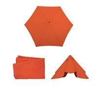 Mendler Toile de Rechange pour Parasol Florida Ø 3m Polyester 6 Baleines Terracotta