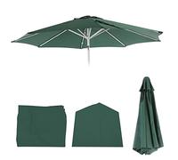 Housse De Rechange Pour Parasol N19, Housse De Parasol De Rechange, Ø 3m Tissu/Textile 5kg Vert Vert