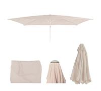 Mendler Toile de Rechange pour Parasol N23 2x3m rectangulaire 4,5kg crème