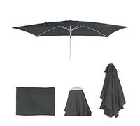 Mendler Toile de Rechange pour Parasol N23 2x3m rectangulaire Tissu/Textile 4,5kg - Anthracite