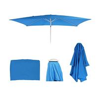 Mendler Toile de Rechange pour Parasol N23 2x3m rectangulaire Tissu/Textile 4,5kg Bleu