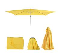Toile De Rechange Pour Parasol N23 2x3m Rectangulaire Tissu/Textile 4,5kg Jaune Jaune