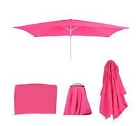 Mendler Toile de Rechange pour Parasol N23, Toile de Rechange pour Parasol, 2x3m rectangulaire Tissu/Textile 4,5kg UV 50+ - Rose