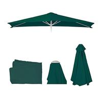 Mendler Toile de Rechange pour Parasol N23, Toile de Rechange pour Parasol, 2x3m rectangulaire Tissu/Textile 4,5kg UV 50+ - Vert