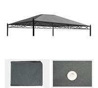 Mendler Toile de Rechange pour Toit Pergola Pavillon Cadiz 4 x 3m - Gris