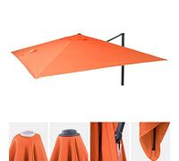 Mendler Toile pour Parasol HWC-A96 3x4m Ø5m Polyester 3,5kg terrecuite