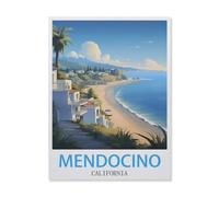 Mendocino California，Wood Jigsaw Puzzle 1000 Pieces Adult Toys Decompression Game（38x52cm）-FI17