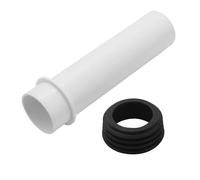 Mendorio Connecteur de tuyau de chasse d'eau pour toilettes suspendues au mur, compatible avec Geberit 152.434.06.1 Extension de tuyau de descente avec manchon d'étanchéité, 45 mm de diamètre, 184 mm