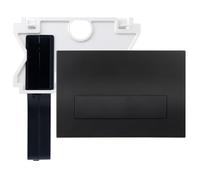 Mendorio Plaque de Commande WC avec Trappe de visite Compatible avec Geberit Sigma, UP300 et UP320，Double Chasse，245 × 164mm(Noir)