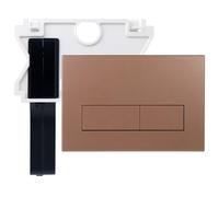 Mendorio Plaque de Commande WC avec Trappe de visite Compatible avec Geberit Sigma, UP300 et UP320，Double Chasse，245 × 164mm(Bronze)