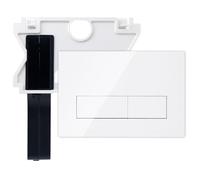 Mendorio Plaque de Commande WC avec Trappe de visite Compatible avec Geberit Sigma, UP300 et UP320，Double Chasse，245 × 164mm(Blanc)