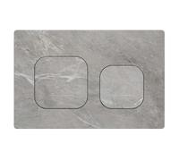 Mendorio Plaque de Commande WC Compatible avec Geberit Duofix Sigma, Delta et Basic, Kit de Rechange avec Tiges de Poussée et Cadre de Montage pour UP300 & UP320, 245 x 164 mm(Gris-Y6-B)