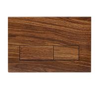 Mendorio Plaque de Commande WC Compatible avec Geberit Duofix Sigma, Delta et Basic, Kit de Rechange avec Tiges de Poussée et Cadre de Montage pour UP300 & UP320, 245 x 164 mm(Grain de bois-M10)
