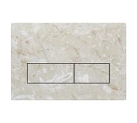 Mendorio Plaque de Commande WC Compatible avec Geberit Duofix Sigma, Delta et Basic, Kit de Rechange avec Tiges de Poussée et Cadre de Montage pour UP300 & UP320, 245 x 164 mm(Beige-Y4)