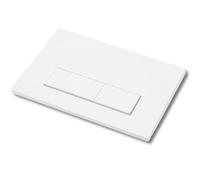 Mendorio Plaque de Commande WC, Compatible avec Geberit Sigma, UP300 et UP320, avec Double Chasse, Équipée d'un Set de Leviers de Chasse et d'un Cadre d'Installation, Dimensions 245 × 164 mm.(Blanc)