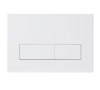 Mendorio Plaque de Commande WC, Compatible Avec Geberit Sigma, UP300 et UP320, avec Double Chasse, Équipée d'un Set de Leviers de Chasse et d'un Cadre d'Installation, Dims 245 × 164mm.(Blanc mat)