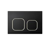 Mendorio Plaque de Commande WC, Compatible avec Geberit Sigma, UP300&UP320, avec Double Chasse, Dimensions 243×162 mm, Équipée d'un Set de Leviers de Chasse et d'un Cadre d'Installation.(Noir)