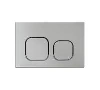 Mendorio Plaque de Commande WC, Compatible avec Geberit Sigma, UP300&UP320, avec Double Chasse, Dimensions 243×162 mm, Équipée d'un Set de Leviers de Chasse et d'un Cadre d'Installation.(Gris argenté)
