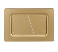 Mendorio Plaque de Commande WC, Compatible avec Geberit Sigma, UP300&UP320, avec Double Chasse, Équipée d'un Set de Leviers de Chasse et d'un Cadre d'Installation (Or Mat)