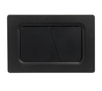 Mendorio Plaque de Commande WC, Compatible avec Geberit Sigma, UP300&UP320, avec Double Chasse, Équipée d'un Set de Leviers de Chasse et d'un Cadre d'Installation (Noir mat)