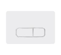 Mendorio Plaque de Commande WC, Compatible avec Geberit Sigma, UP300&UP320, avec Double Chasse, Équipée d'un Set de Leviers de Chasse et d'un Cadre d'Installation, Dimensions 243×164mm (Blanc)