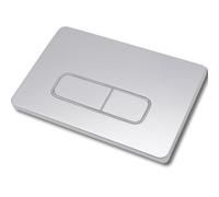 Mendorio Plaque de Commande WC, Compatible avec Geberit Sigma, UP300&UP320, avec Double Chasse, Équipée d'un Set de Leviers de Chasse et d'un Cadre d'Installation, Dimensions 243×164mm(Gris argenté)