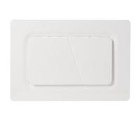 Mendorio Plaque de Commande WC, Compatible avec Geberit Sigma, UP300&UP320, avec Double Chasse, Équipée d'un Set de Leviers de Chasse et d'un Cadre d'Installation (Blanc mat)