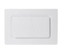Mendorio Plaque de Commande WC, Compatible avec Geberit Sigma, UP300&UP320, avec Double Chasse, Équipée d'un Set de Leviers de Chasse et d'un Cadre d'Installation (Blanc)