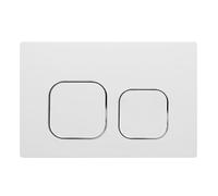 Mendorio Plaque de Commande WC pour Geberit Sigma 01/20/30,Blanc & Chrome | Déclenchement Wc Suspendu UP300 et UP320,245 × 164 mm,Équipée d'un Set de Leviers de Chasse et d'un Cadre d'Installation