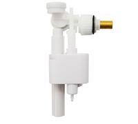 Mendorio Valve de Remplissage Latérale WC,G3/8 Modèle Universel de Vanne de Remplissage Latérale,Flotteur à Hauteur Réglable, Raccord en Laiton et Filtre Amovible-Vanne de Flotteur Latérale, 1 Pièce.