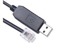 Mendouconert Câble de communication série USB vers RJ11 6P4C RS232 pour batterie lithium-ion BMS (1,8 m)