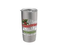 Mendoza Famille Costume de Noël avec gui assorti Gobelet isotherme en acier inoxydable double paroi
