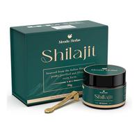 Mendu Herbs Shilajit Pure Resin 50 g - Résine de Shilajit de l’Himalaya 100% authentique - Approvisionnement pour 3 mois - Riche en acides fulviques et humiques, plus de 85 oligo-éléments -Végétalien