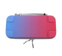 MENDUNER 2 Case - Hard Shell EVA Matériau avec 10 Poches de Carte de Jeu pour Le Voyage, Conception Légère, Accès à Double Zip (Bleu Rouge)