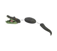 MENDUNER 3 Segments Floating Alligators Head Lerey, Pond Head for Decorations, Piscines Extérieures Float Fake Alligator Head, pour la Piscine ou Trick