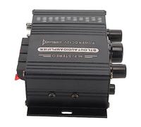 MENDUNER Amplificateur de Puissance Stéréo 20 W X 2 Haute Puissance, 5.0, Entrée DC 12 V pour Home Cinéma, Audio de Voiture, karaoké, Contrôle Indépendant des Aigus des Basses, Compatible