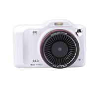 MENDUNER Appareil Photo 64 MP, Vidéo 4K, Zoom Numérique 18X, Caméra Avant et Arrière WiFi pour Selfies, Batterie 1200 MAh, écran 2,8 Pouces pour Les Créateurs de Contenu (White)